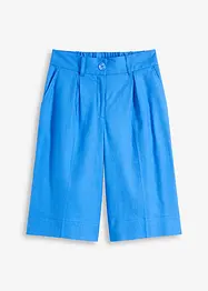 Bermudashorts i luftig linmiks med vide ben, bonprix