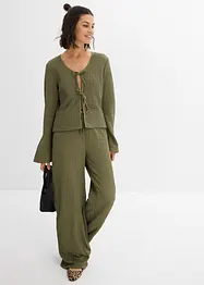 Cardigan i barcrepe, bonprix