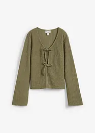 Cardigan i barcrepe, bonprix