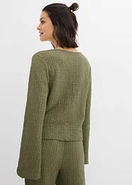 Cardigan i barcrepe, bonprix