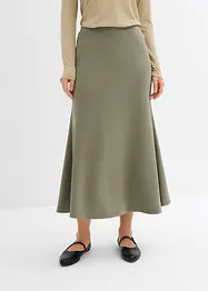 Midiskjørt i scuba-materiale, bonprix