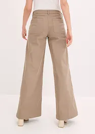 Wide Leg-bukse med stretch, bonprix