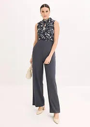 Jumpsuit med chiffon, bonprix
