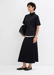 Midiskjørt i scuba-materiale, bonprix