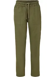 Slip on-bukse av luftig linmiks, bonprix