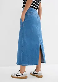 Jeansskjørt Mid Waist, midi-lengde, bonprix