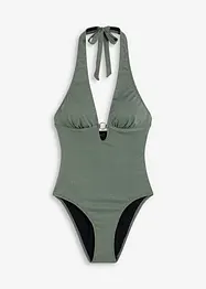 Neckholder-badedrakt med glanstråder, bonprix