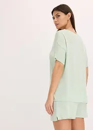 Pyjamas med oversized topp i viskose, bonprix
