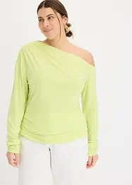 Off-shoulder topp med rynking, bonprix