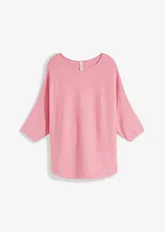Oversized, ribbestrikket genser i viskosemiks, bonprix