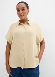 Oversized bluse i krepp med fin struktur, bonprix