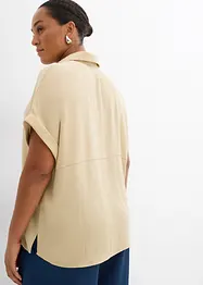 Oversized bluse i krepp med fin struktur, bonprix