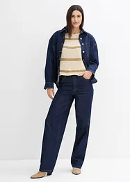 Oversized genser i finstrikk, bonprix
