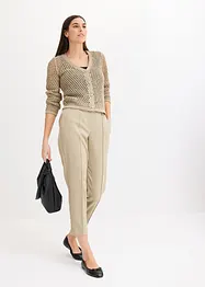 Cardigan med hullmønster, bonprix