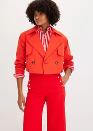 Kåpe i trenchcoat-look med avtagbare ermer og nederdel, bonprix