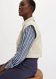 Kåpe i trenchcoat-look med avtagbare ermer og nederdel, bonprix