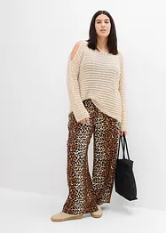 Boxy genser med cut outs, bonprix