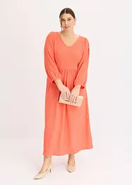 Midikjole i strukturert jersey, bonprix