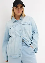Jeansjakke med strass, bonprix