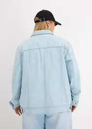 Jeansjakke med strass, bonprix