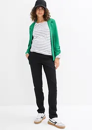 Elegant mammabukse i hudvennlig bomullsmiks med rette ben, bonprix