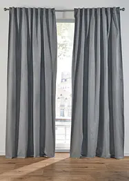 Mørkleggingsgardin i strukturert materiale med resirkulert polyester (1-pack), bonprix
