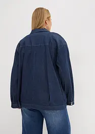 Jeansjakke i bomberjakke-stil med glidelås, bonprix