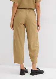 Slip on-bukse med lin, 7/8-lengde, bonprix