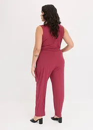 Jumpsuit i jersey med knutedetalj, bonprix