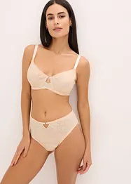 Minimizer-BH med bøyle og tofargede lurex-blonder, bonprix