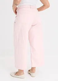 Culottes i twill med stretch og belte, bonprix