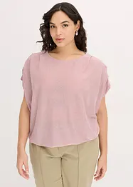 Lurex-topp med drapering, bonprix