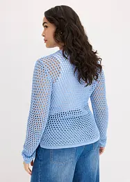 Cardigan med hullmønster, bonprix