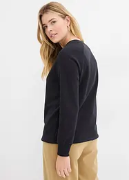 Sweatshirt i bomullsmiks, bonprix