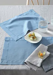 Bordbrikker i lin (2-pack), bonprix
