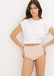 High Waist shape-panty med glans, middels formende, bonprix