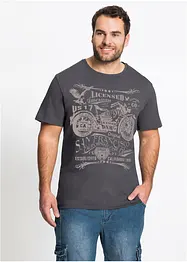 T-shirt med trykk, bonprix
