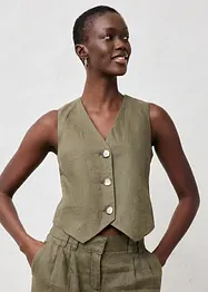 Vest i lin, bonprix