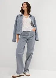 Bluse med rynking og elastiske sømmer, bonprix