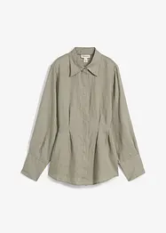 Bluse i innsvingt modell og lin, bonprix