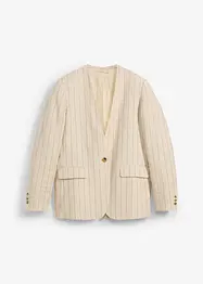 Blazer uten krage i lin, bonprix