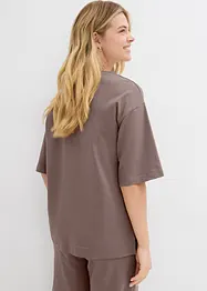 Lang topp i interlock-materiale, bonprix