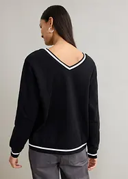 Oversized sweatshirt i ren økologisk bomull, bonprix