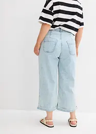 Wide Leg-jeans High Waist, cropped, bonprix