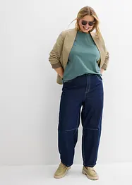 Balloon-jeans High Waist komfortlinning, supersoft, cropped, bonprix