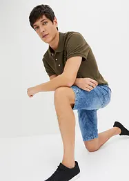 Pull on-bermudashorts i lett denim med stretch, Slim Fit, bonprix