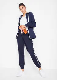 Jakke i sweatshirtmateriale med bomull og stretch, bonprix