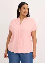 Kortermet bluse med skjult knappestolpe, bonprix