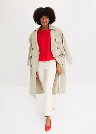 Kåpe i trenchcoat-look med avtagbare ermer og nederdel, bonprix