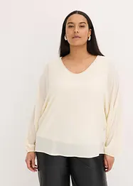 Tunika i chiffon med strass, bonprix